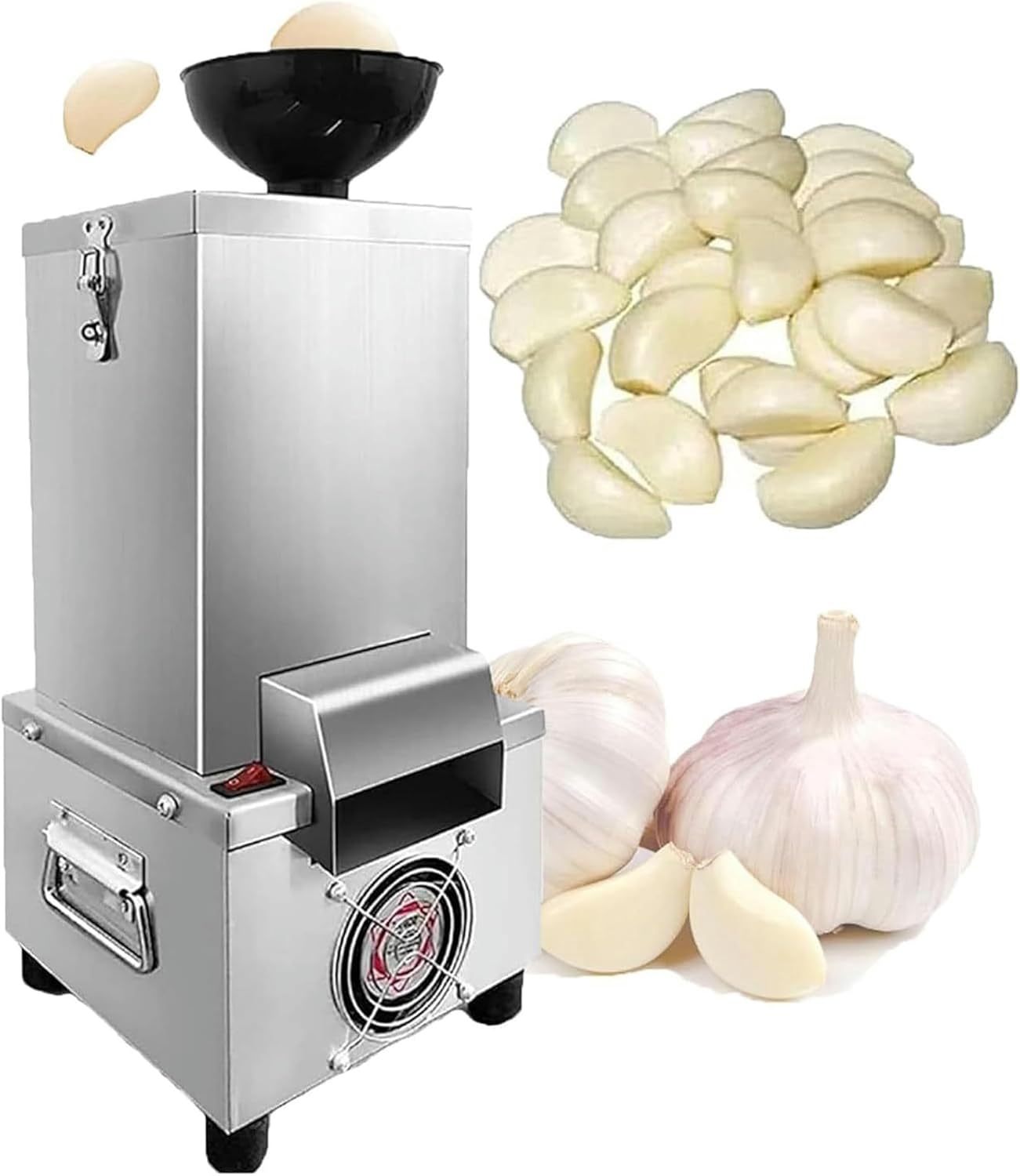 200W Electric Garlic Peeling Machine, for Dedried Garlic/Fully Automatic, Commercial Electric Peeler / 25kg Hourly, Quickly Peel Garlic, Suitable for Restaurants