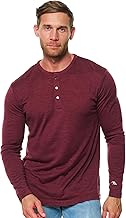 100% Merino Shirt Herren Langarm - Langarmshirt mit Knopfleiste, Henley Shirt Herren Langarm, Merino Unterwäsche