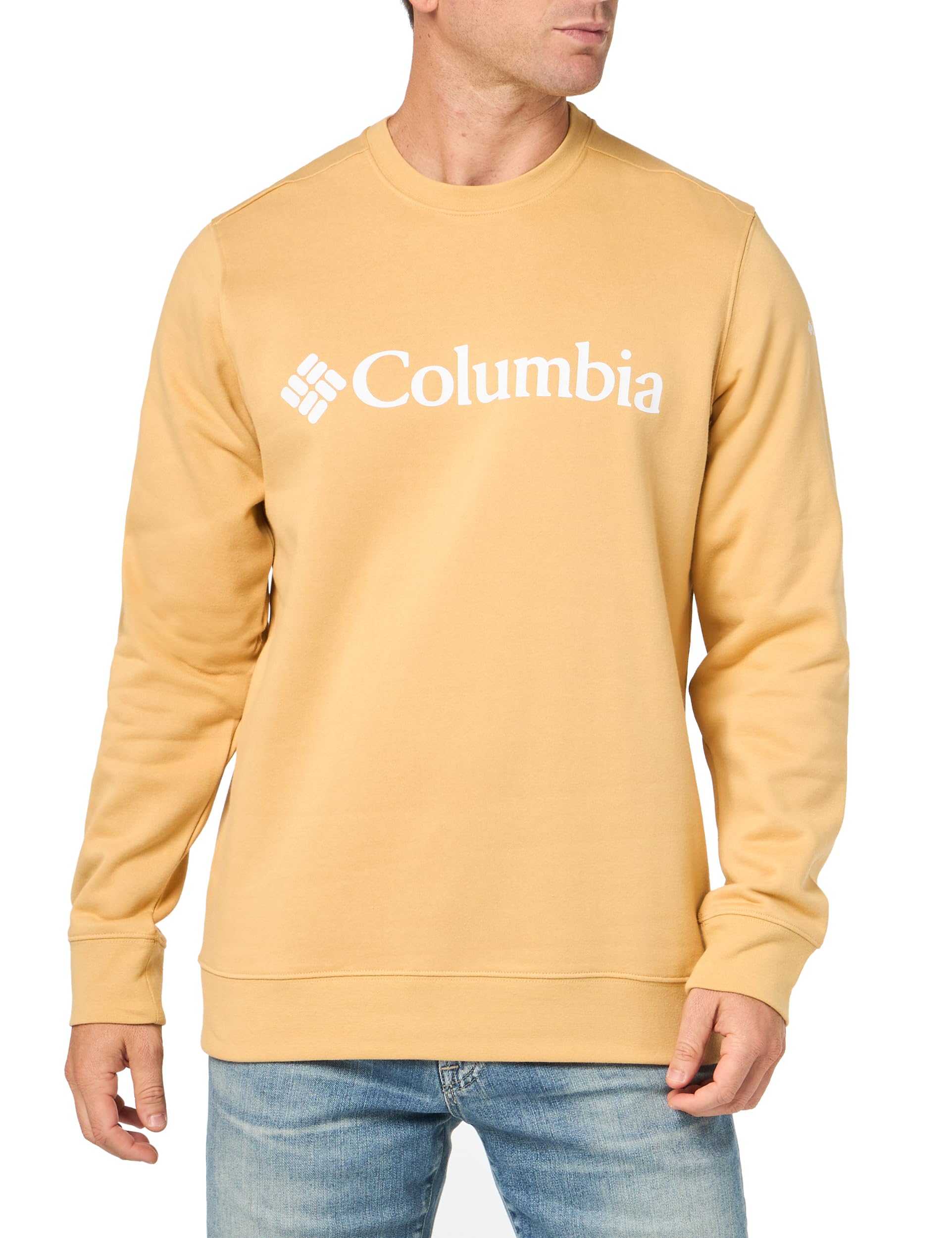 Columbia Men's Trek Crew, Light Camel/CSC Branded Logo, X-Large