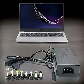Carregador Premium Universal 120W Para Notebook, Laptop, TV, Monitor, Painel De LED, Bivolt 110/240V, 8 Adaptadores, Multi Conectores, Fonte Universal Para Diversas Marcas, Marca LEHMOX