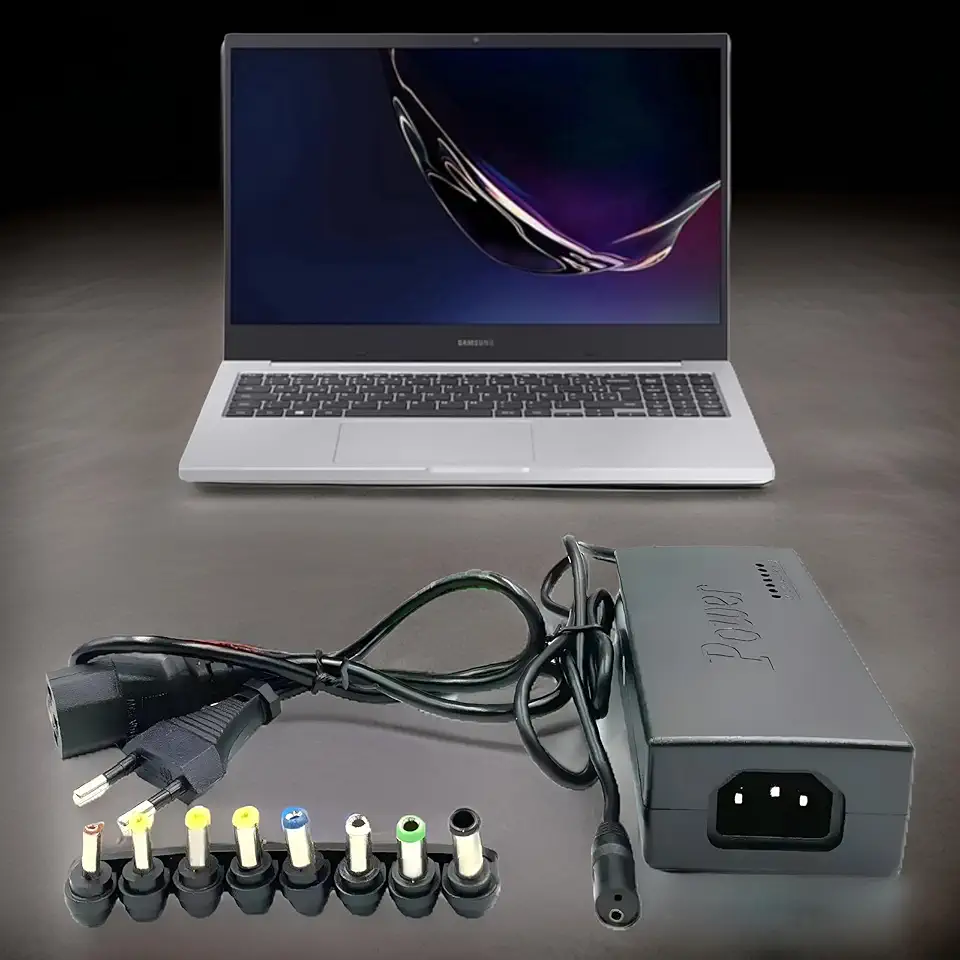 Carregador Premium Universal 120W Para Notebook, Laptop, TV, Monitor, Painel De LED, Bivolt 110/240V, 8 Adaptadores, Multi Conectores, Fonte Universal Para Diversas Marcas, Marca LEHMOX
