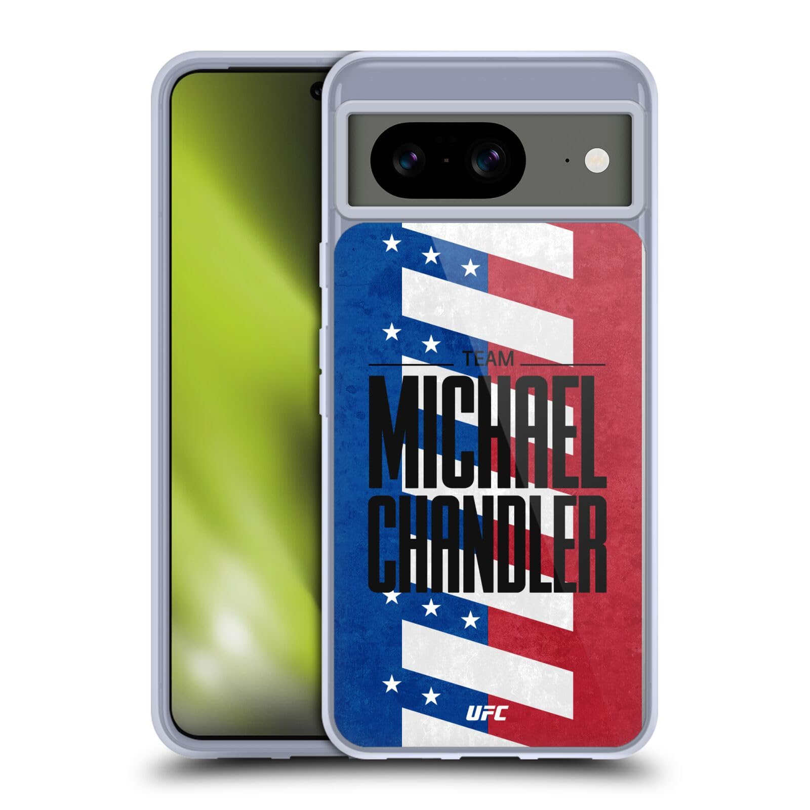 Head Case Designs Officially Licensed UFC Michael Chandler Flag Fighter Team Soft Gel Case Compatible with Google Pixel 8