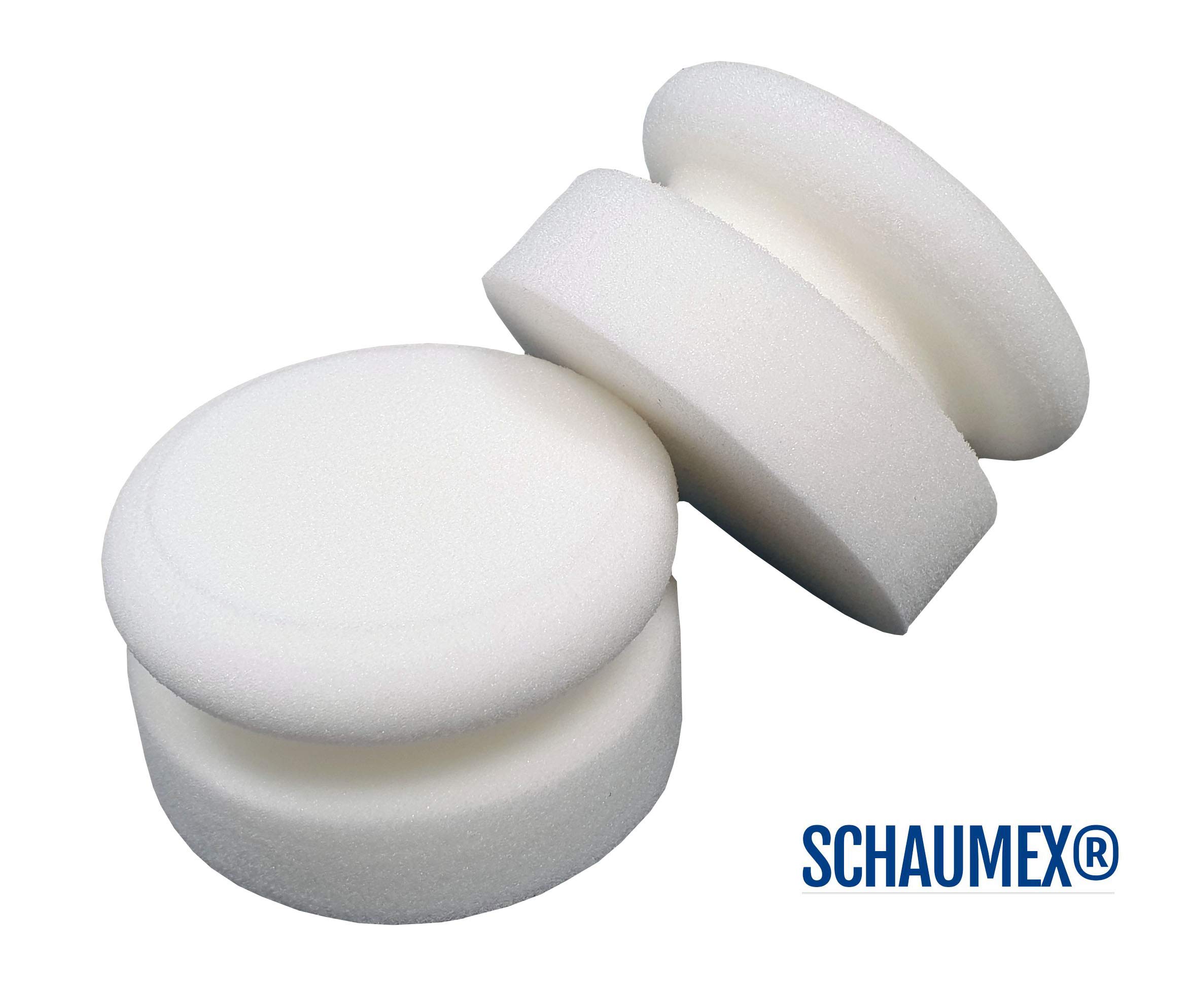 SCHAUMEX Polierschwamm Set 2 Stück - Professioneller Handpolierschwamm Made In Germany