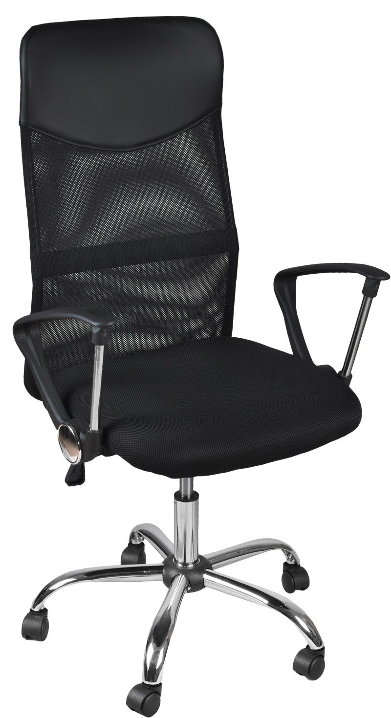 Chaise de bureau mesh respirant noir #2727 avec dossier ergonomique pour posture de travail
