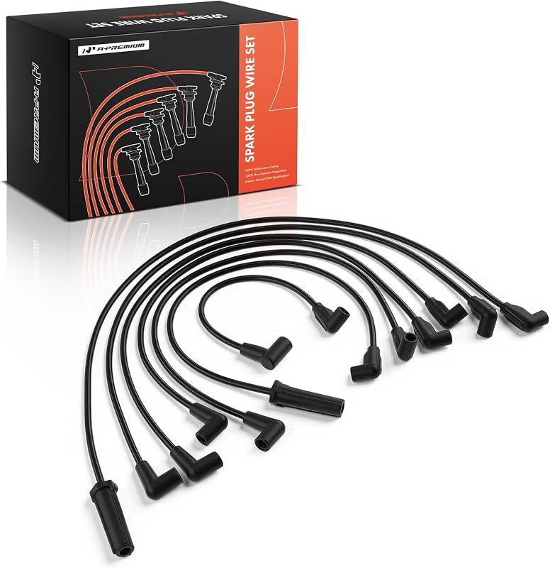 Jogo de cabos de vela A-Premium 7 mm para motor V6 4.3L – 7 unidades