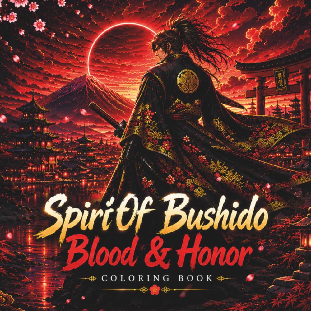 SPIRIT OF BUSHIDO: BLOOD & HONOR: COLORING BOOK