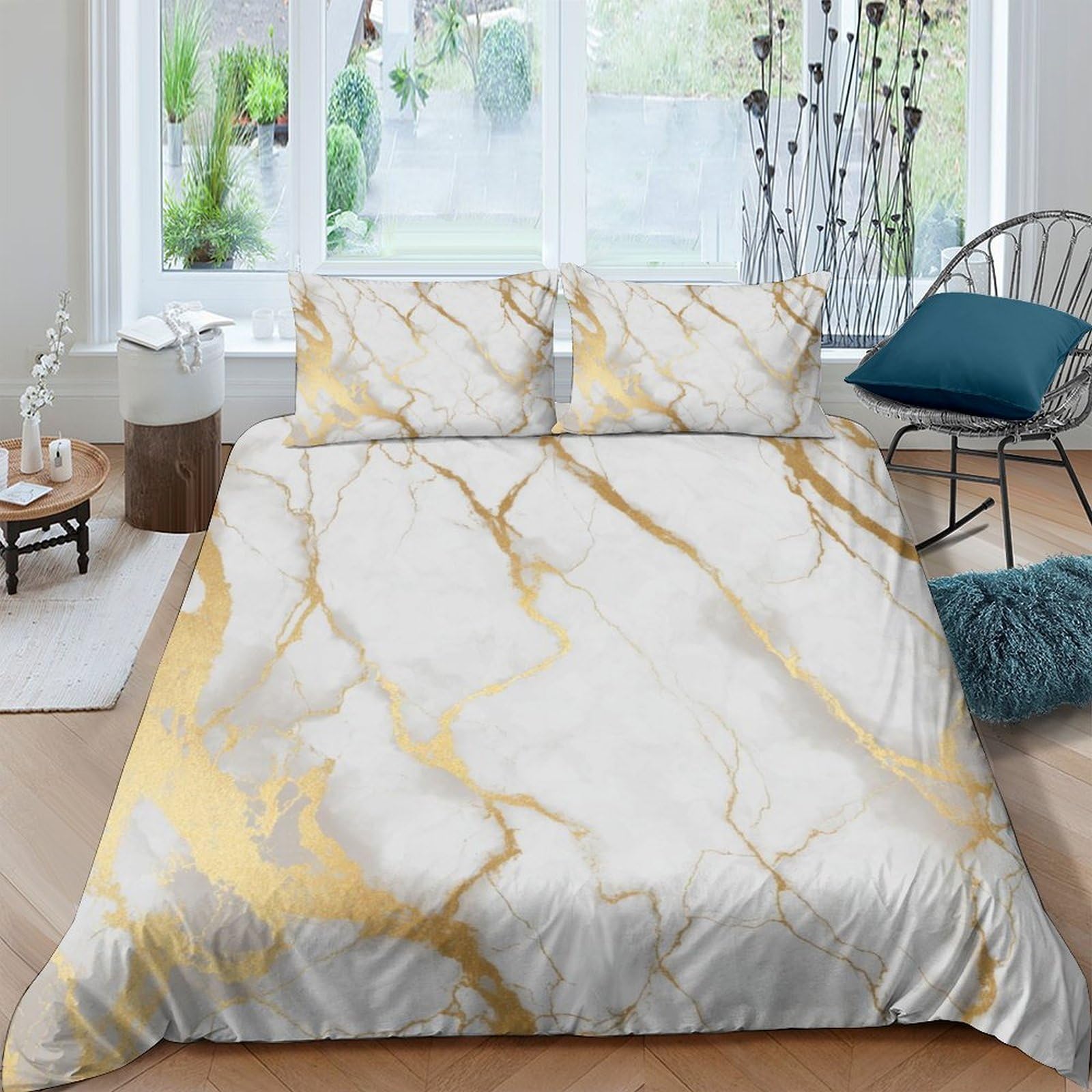 Ensemble de literie microfibre 260x220 cm imprimé 3D avec taies d'oreiller