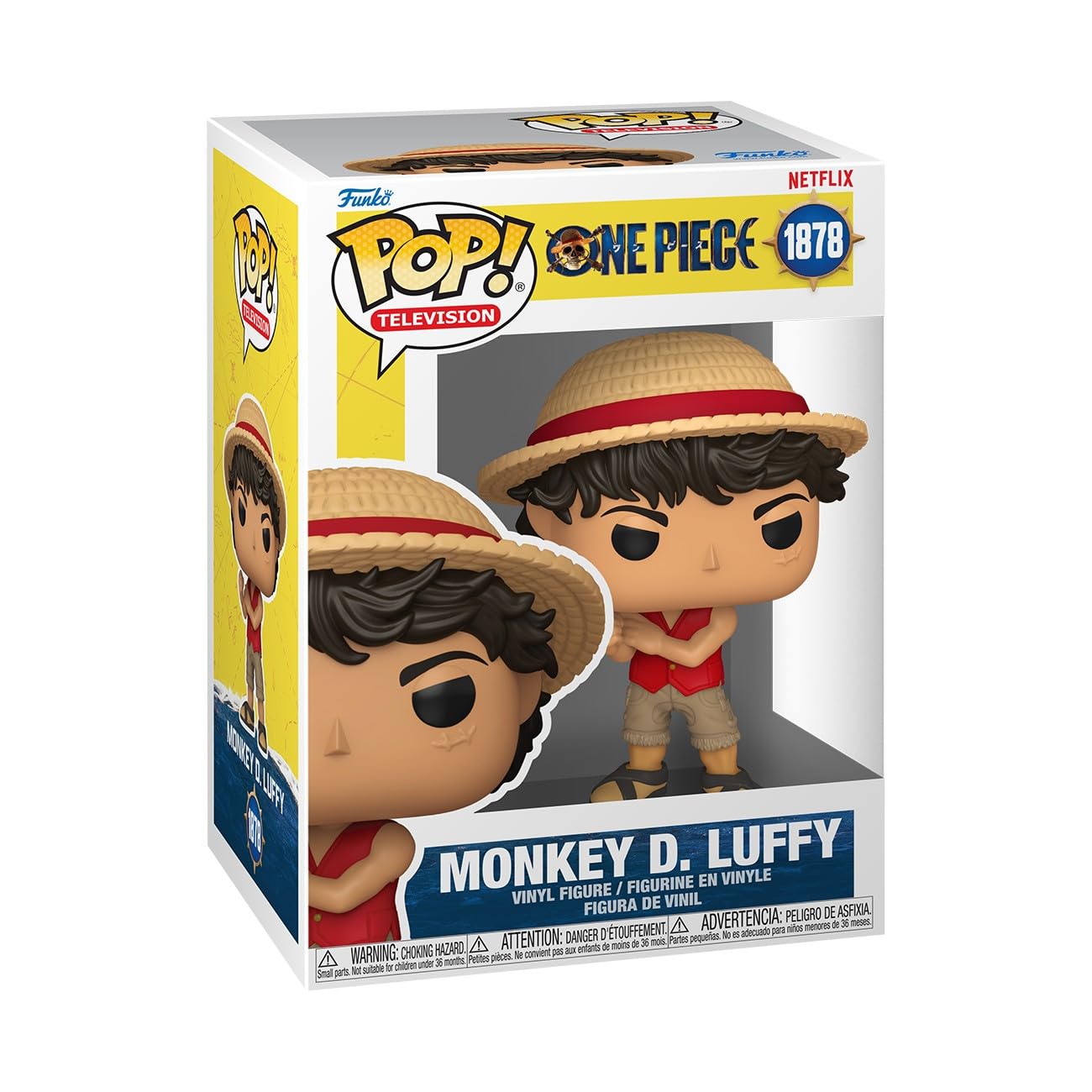 Funko Pop! Television: Netflix - One Piece - Monkey D. Luffy - Collectible Vinyl Figure - Gift Idea - Official Merchandise - Toys for Children and Adults - Figure Model for Collectors