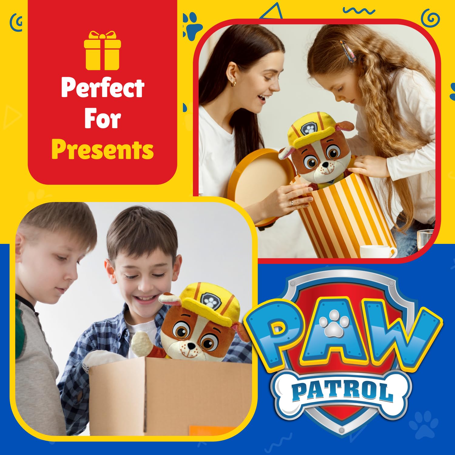 TY - Peluche Pat’ Patrouille - Ruben - 15cm - Peluche à Collectionner, Marron, Jaune - 5