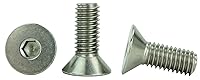 Vista 8 de Acero inoxidable 3/8-16 x 1-3/4" (3/4" a 3" disponible) Tornillos de cabeza plana, rosca completa, accionamiento hexagonal, acero inoxidable 18-8
