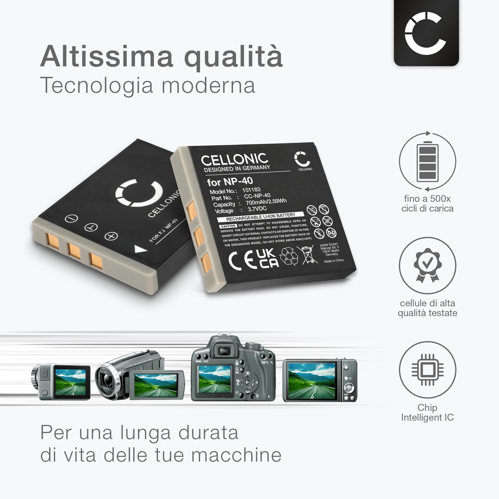 Batteria Di Ricambio Per Pentax D-LI88 - 700 MAh, 3,7 V, Li-Ion, Alta Qualità Alternativa