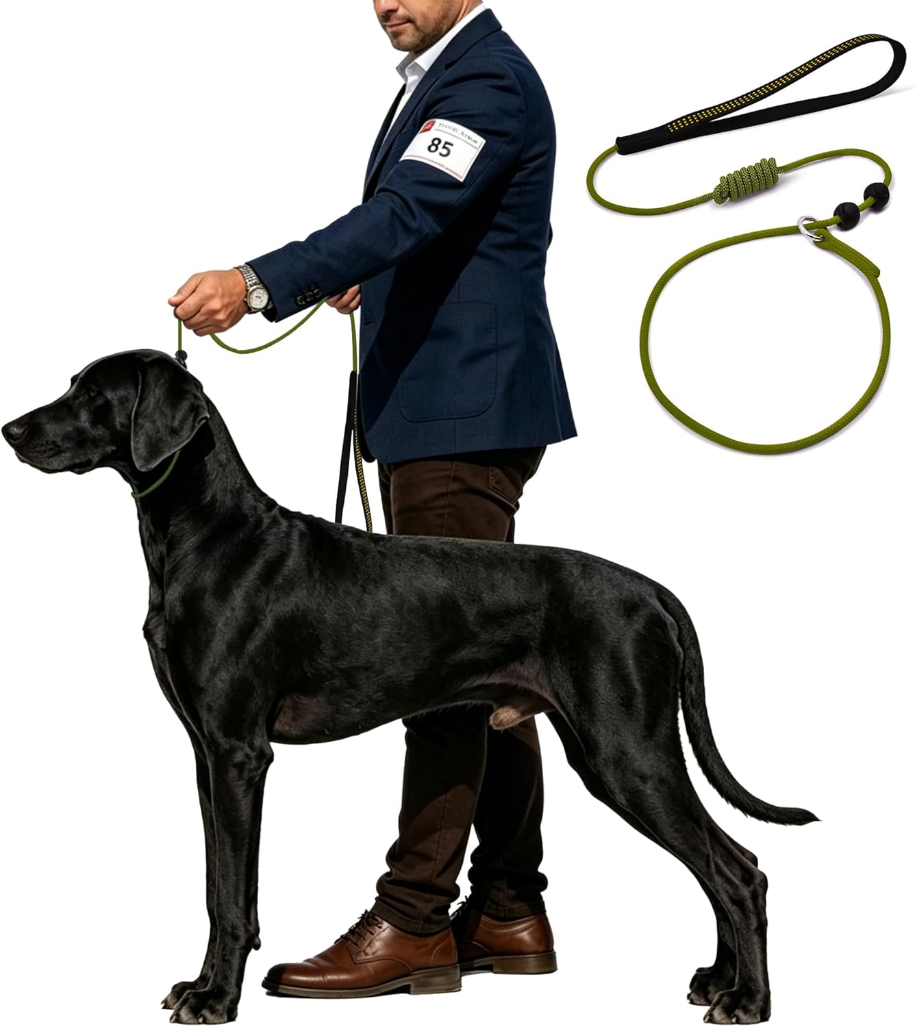 Dog Training Leash 6ft, Slip Leads for Dogs, A Training Rope Designed specifically for Dog Training and NGKC competitions,2-in-1 Slip Leash & Collar,Suitable for All Dogs Training Rope
