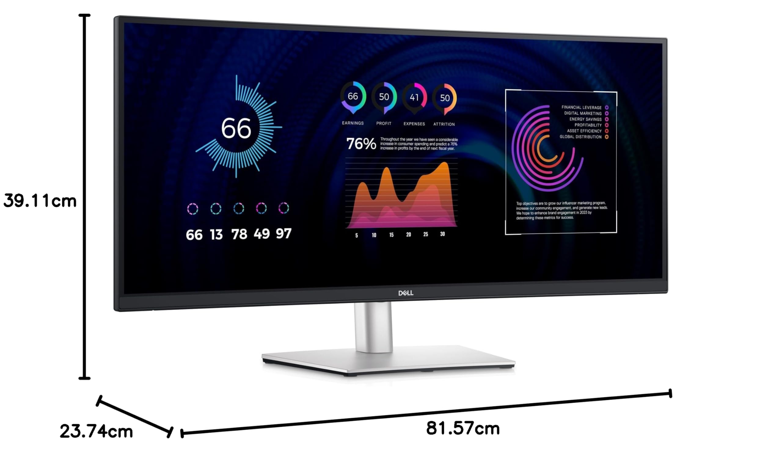 DELL P3424WE UWQHD ウルトラワイドモニター Dell 34 Curved USB-C Hub Monitor - P3424WE - 34-inch WQHD 3440 x