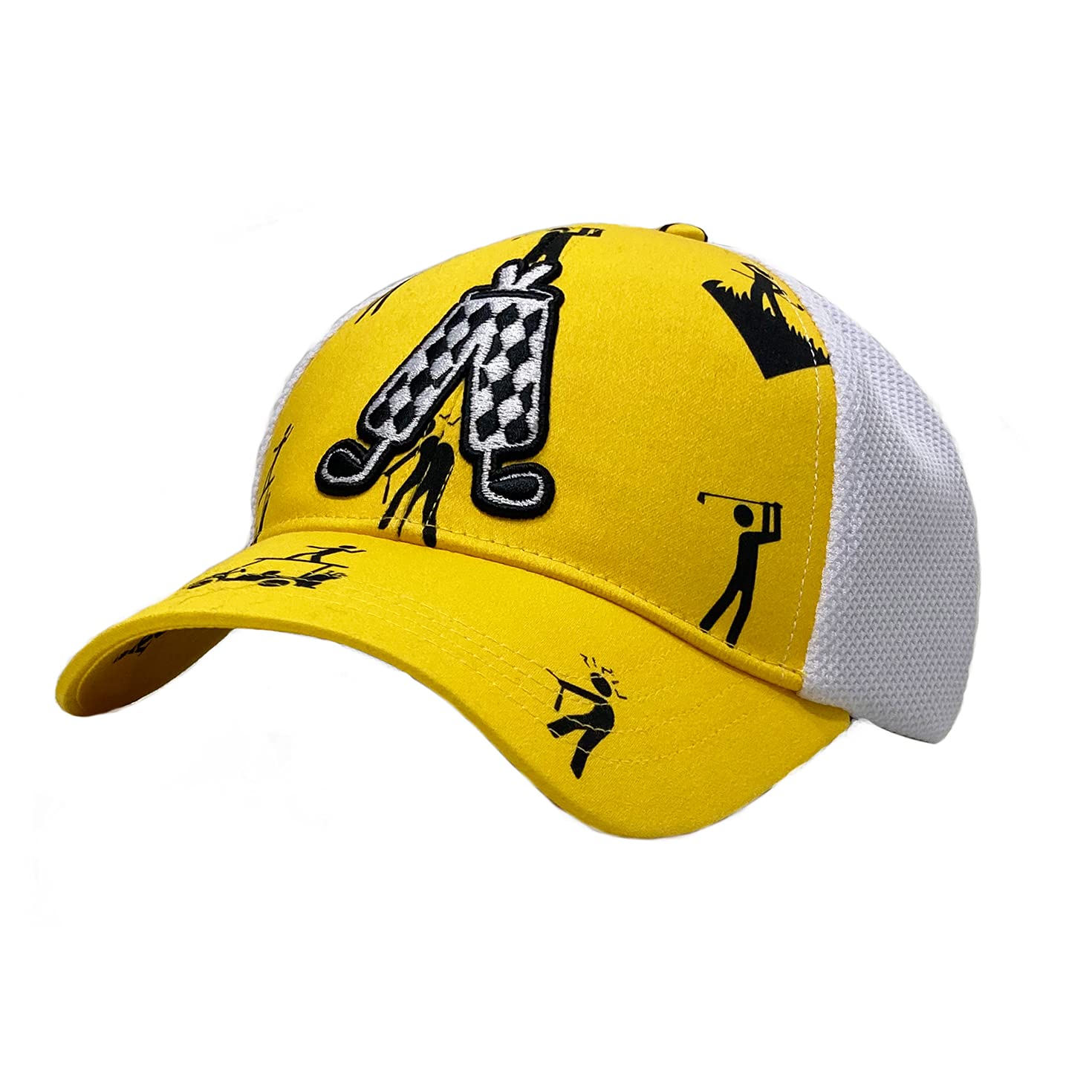 Royal & Awesome Stick Golfer Golf Baseball Cap, Bold Patterned Golf Baseball Hat for Men, Comfortable On-Course Headwear, One Size