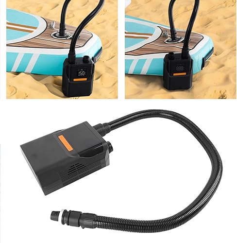 Miniatura 6 de YWBL-WH Electric Paddle Board Pump, 50 PSI Auto Off LED Display Battery and Car Power Options with 118in Car Charging Cord, for Inflatable Paddle
