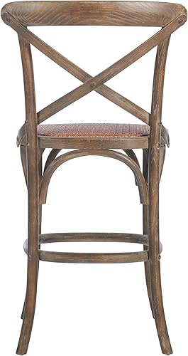 Miniatura 8 de Safavieh Home Collection Franklin Weathered Grey Taburete para mostrador de 24 pulgadas (totalmente montado)