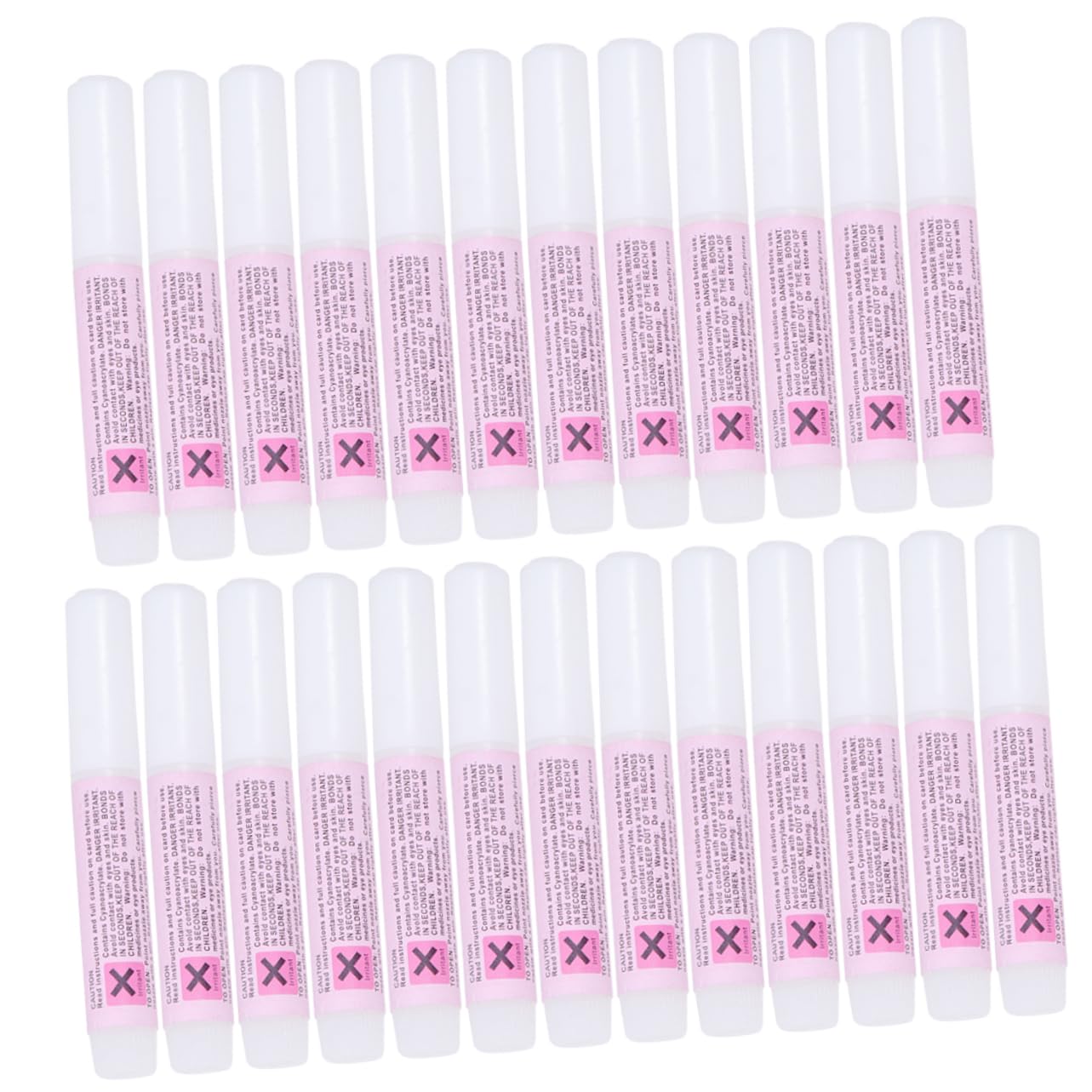 Ipetboom Nail Art Glue 25pcs 2g Square Glue Strong Bonding for Press on Nails Salon