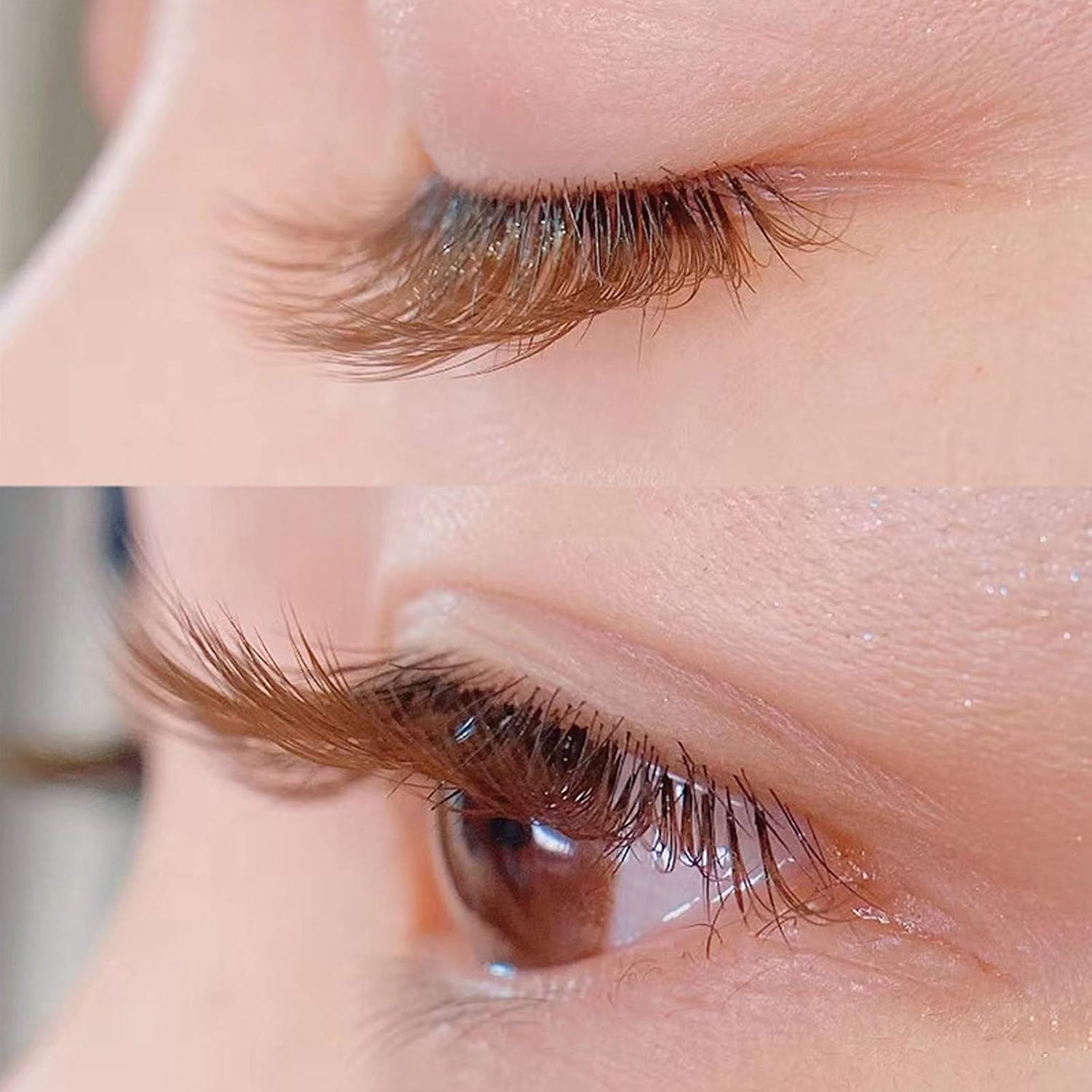 DAODER False Eyelashes Brown Colored Lashes Natural Look Cat Eye Wispy 15mm Blonde Mink Lashes Soft Handmade Reusable Fake Eyelashes Pack 10 Pairs(Brown Lashes)