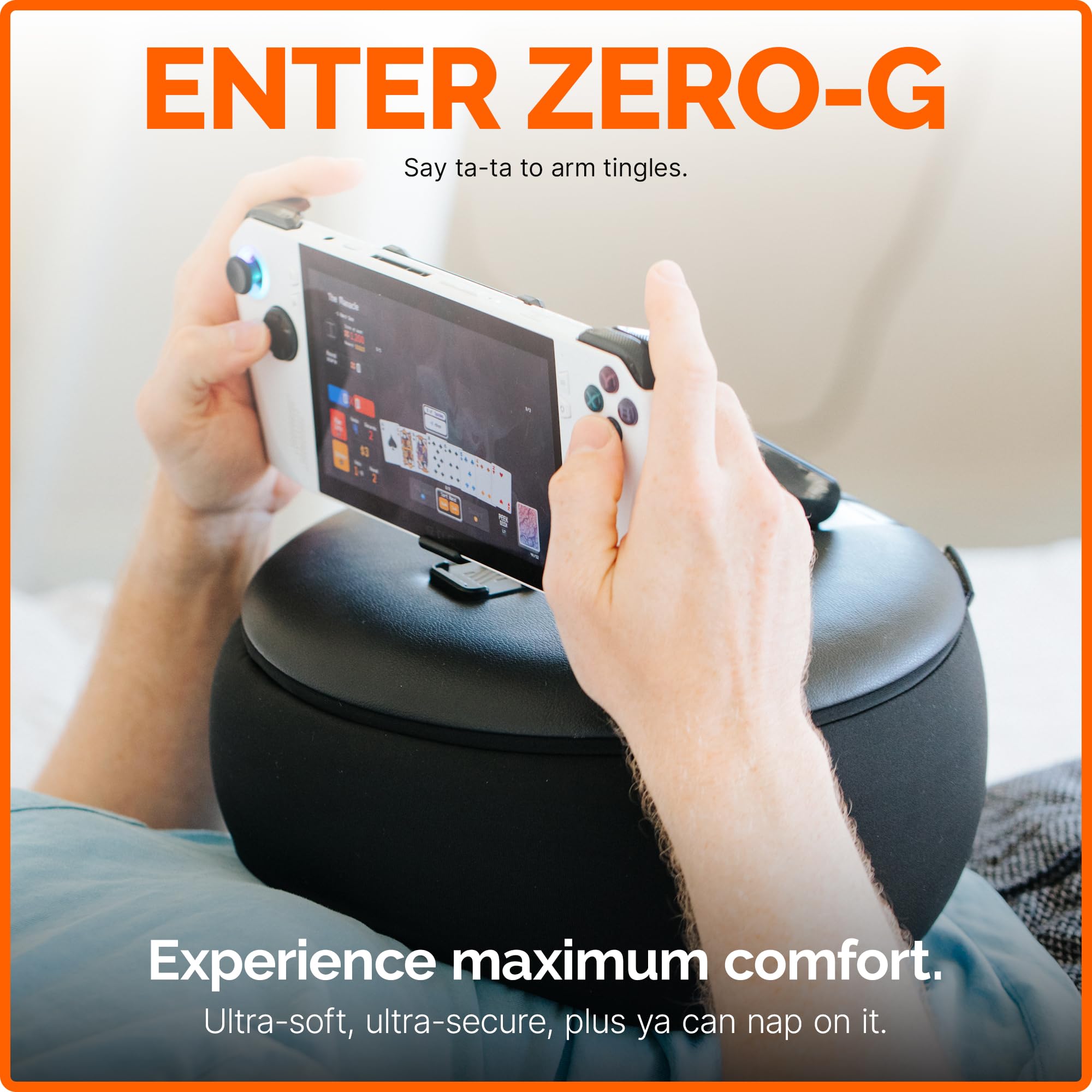 Mechanism Gaming-Kissen für die Original ASUS ROG Konsole, erleben Sie Zero Gravity Gaming mit unserem ASUS ROG Ally Zubehör, lächerlich weiches und maschinenwaschbares Kissen für Gamer (Ally Grip)