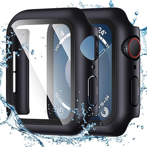 Vista 34 de Tensea para Funda Protectora de Pantalla Impermeable para Apple Watch 40 mm SE 3/SE 2ª Generación/SE/Series 6/5/4 Accesorios, Cubierta Protectora