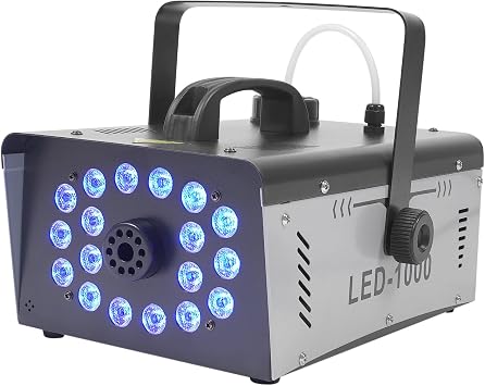 Fog Machines,1000W LED Fog Machine with 18 LED Lights,Multi-Light Effects Smoke Machine,Dual Remote Control & Line Control,Perfect for Wedding Halloween Party and Stage Effect