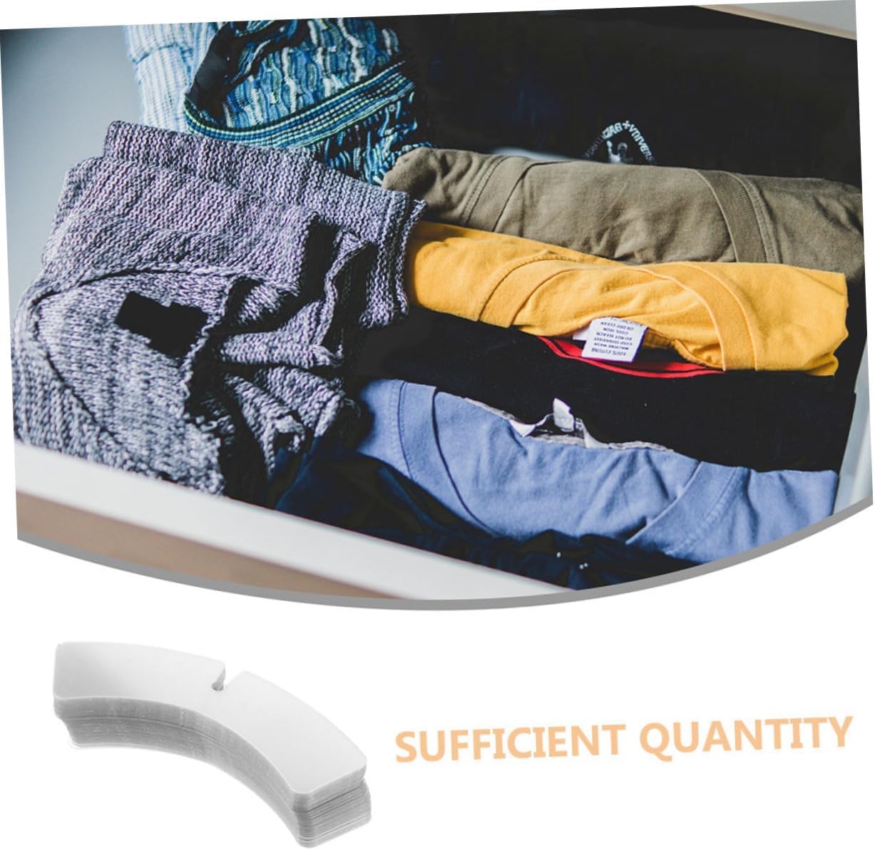 100pcs Collar Stays for Men Adhesive Plastic Inserts for Dress Shirts Non Slip Support for Crisp Collar Appearance Each