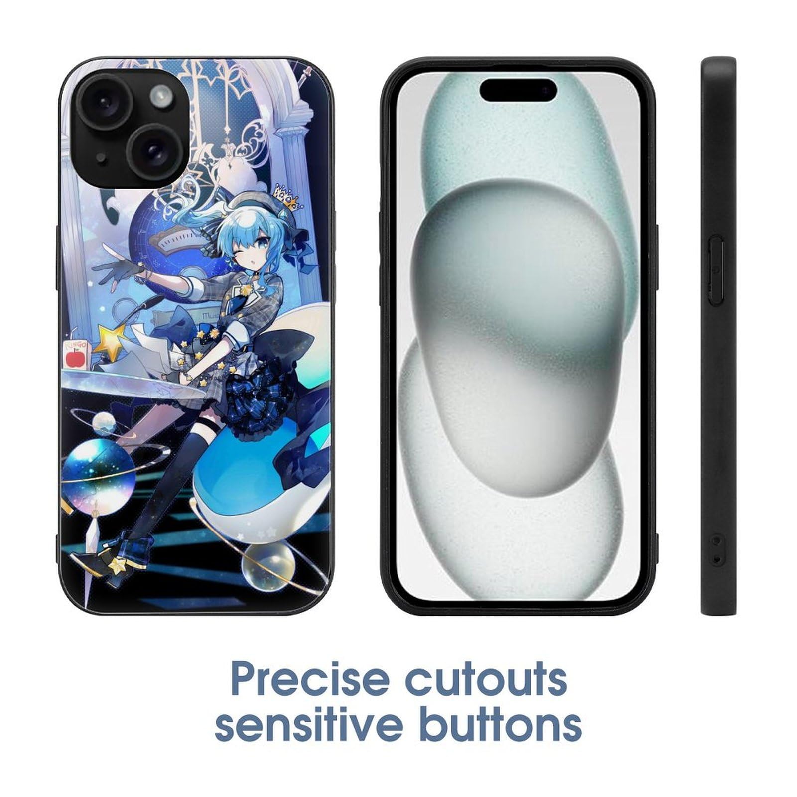 Amazon.co.jp: iPhone 15 ケース オシャレアニメ柄 VTuber すいちゃん