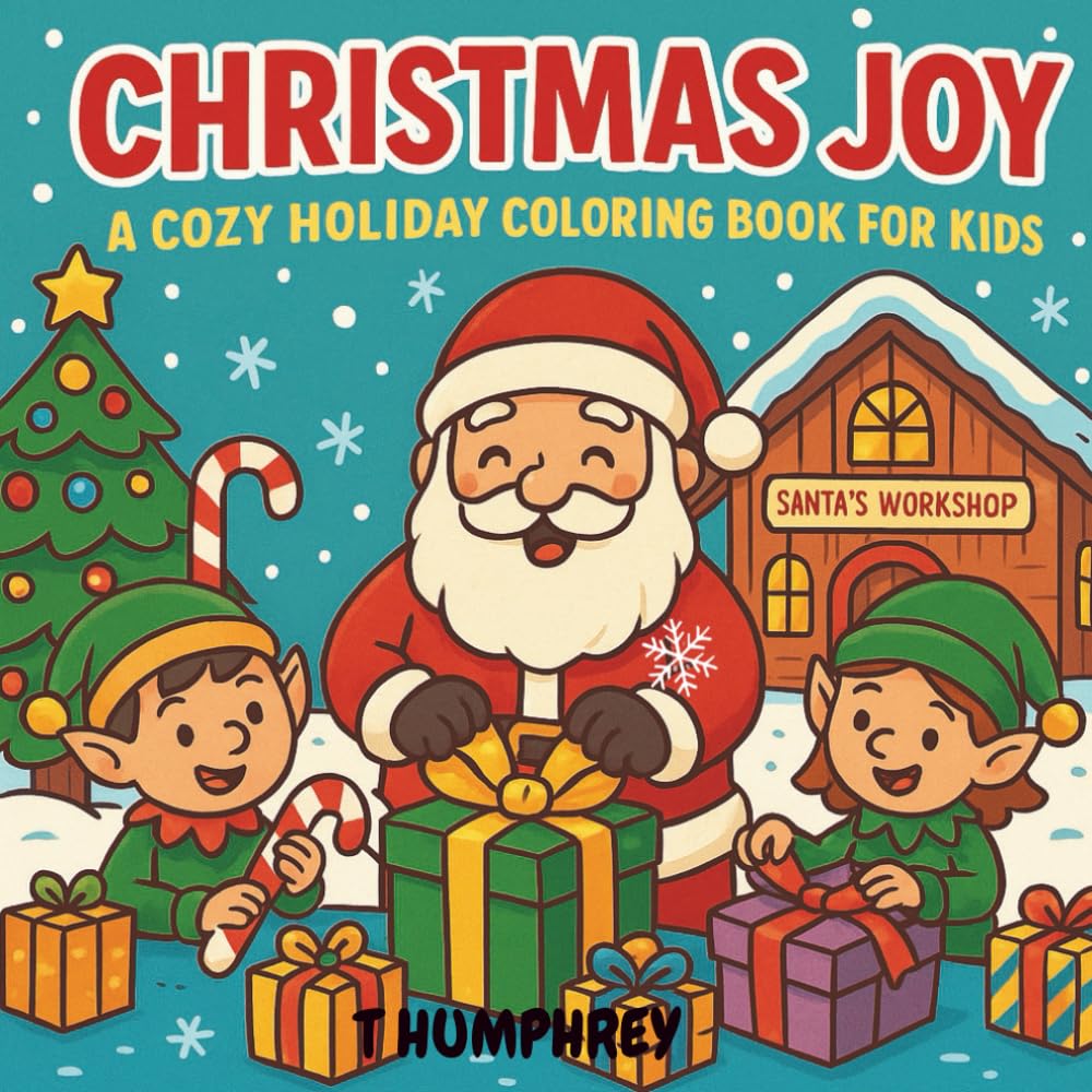 Christmas Joy: A Cozy Holiday Coloring Book for Kids