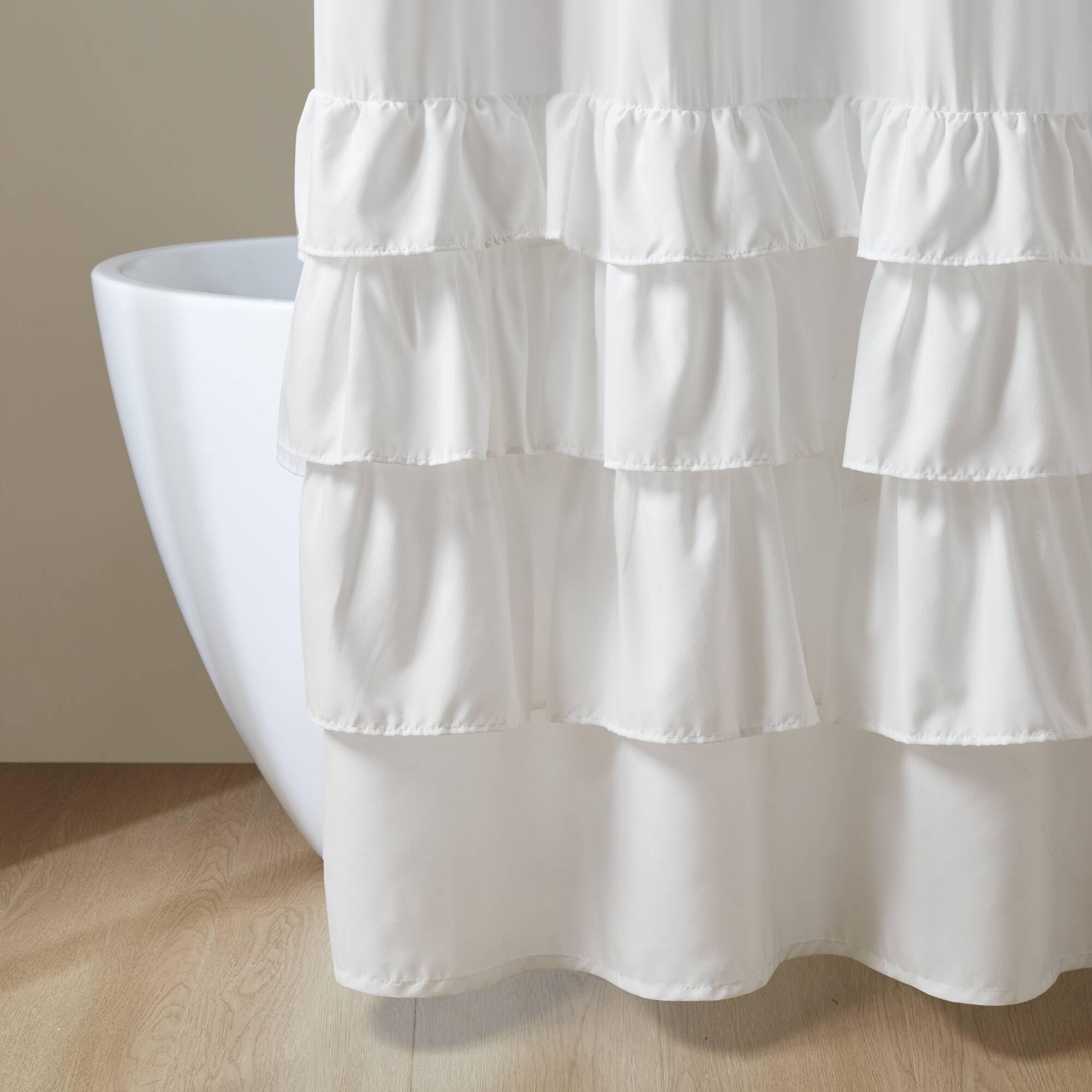 Madison Park Grace Rideau de Douche Blanc 182,9 x 182,9 cm