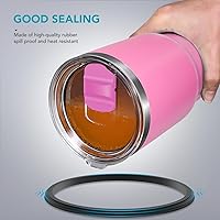 Vista 75 de Tapa con popote para vaso de 30 onzas, tapas de repuesto compatibles con YETI Rambler de 30 onzas, vaso con popote de 35 onzas, sin BPA e