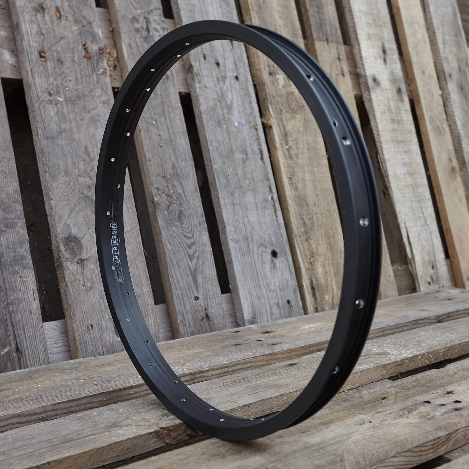 KHE MVP BMX llanta DD 50.8 cm aluminio T6 solo 419.6 g 36 agujeros 35mm ancho negro