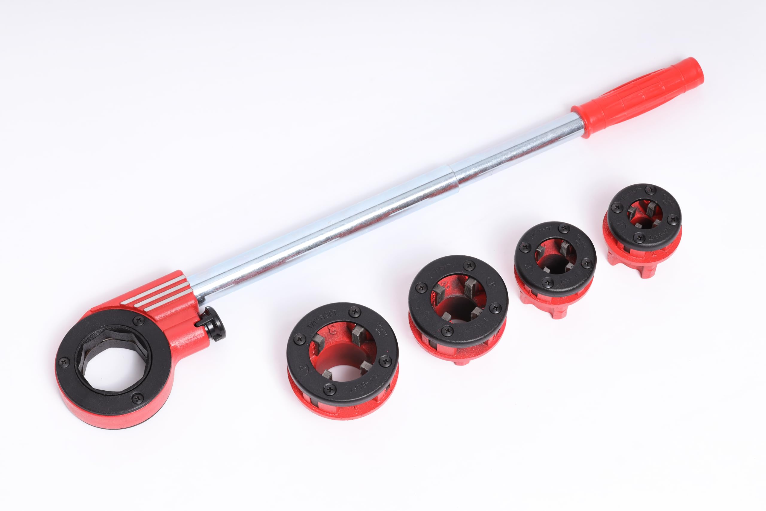 ROTHENBERGER Industrial Super Cut - Jeu de 7 filières à couper - Avec 4 têtes de coupe, 070669E