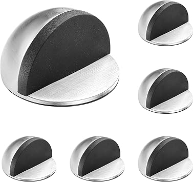 6 Fermaporta Trasparenti Autoadesivi - Per Pavimenti Duri, Facili Da Applicare - Foto 2