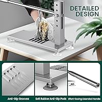 Vista 3 de Máquina Abridora de Ostras y Almejas Ajustable Máquina Peladora de Ostras Juego de Herramientas Peladoras Incluyendo Cuchillos, Guante y G-Clip