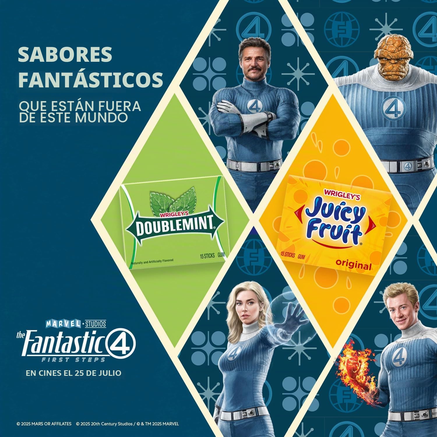 Wrigley's Doublemint Bubblegum - Paquete de 5 varillas (paquete de 40)