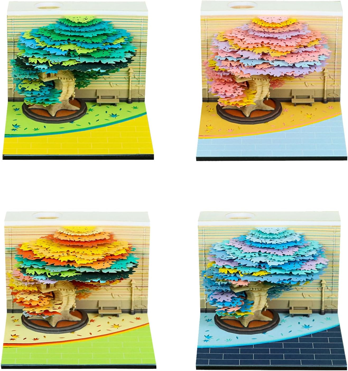 Twenty Twenty Six クリエイティブ紙彫刻プランナー 春のジャングルテーマ ウィークリープランパッドと装飾オフィス筆記