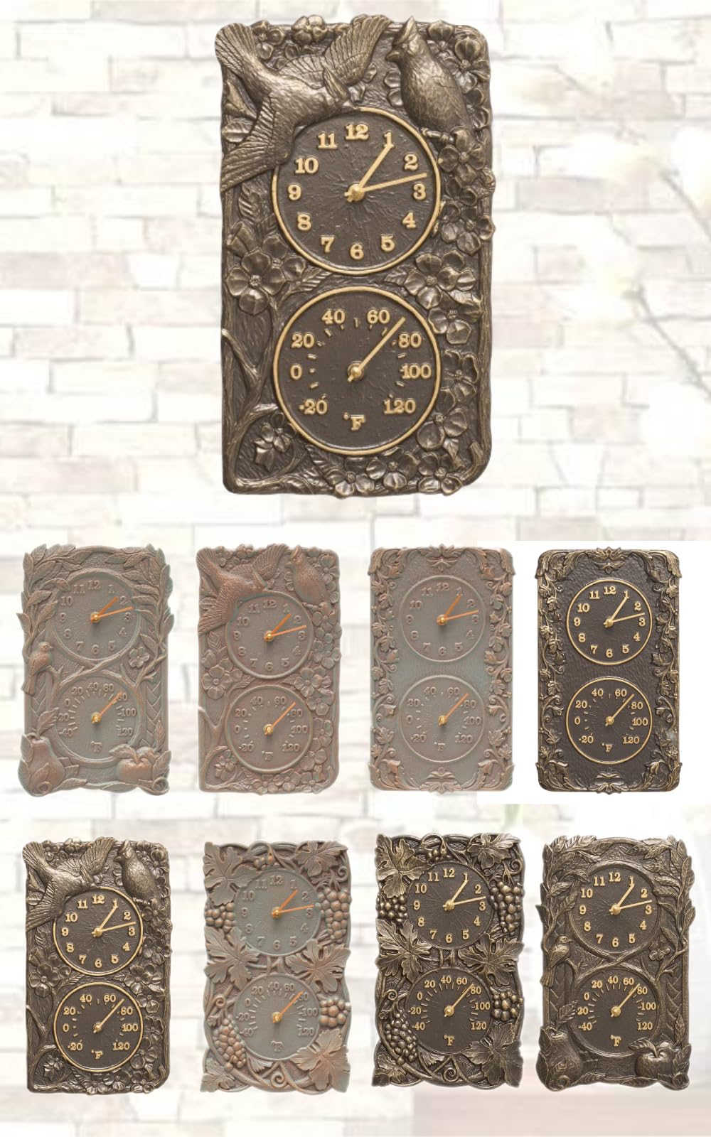 Amazon.com : PLAXS Whitehall Cardinal Indoor Outdoor Wall Clock
