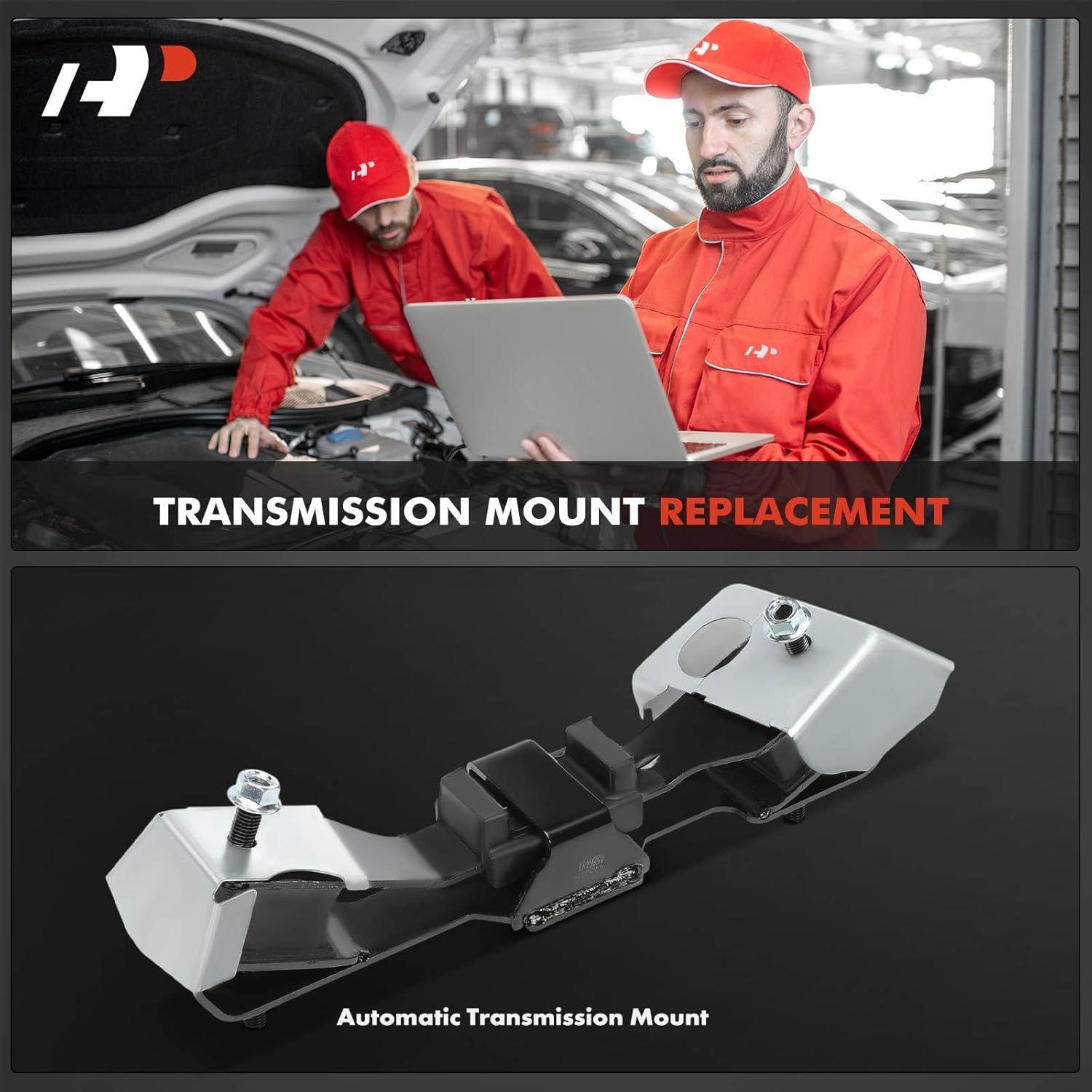 A-Premium Transmission Mount Compatible with Ram 2500 2011-2018, 3500 2012-2018 & Dodge Ram 2500 2007-2010, Ram 3500 2007-2008, 5.7L 5.9L 6.4L, Automatic Transmission, 4WD