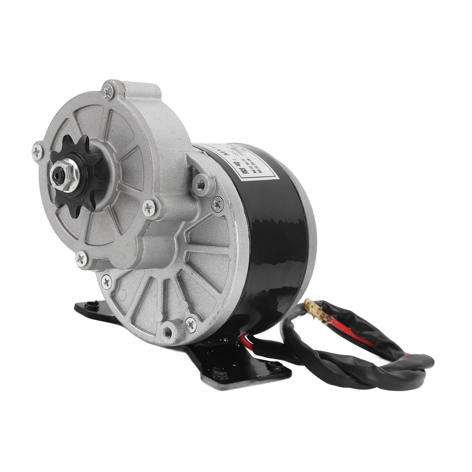 Motore di riduzione della velocità con ingranaggio CC spazzolato 24V 250W con controller spazzolato per bici da cross Motociclette Bici elettriche Alloggiamento in alluminio ad