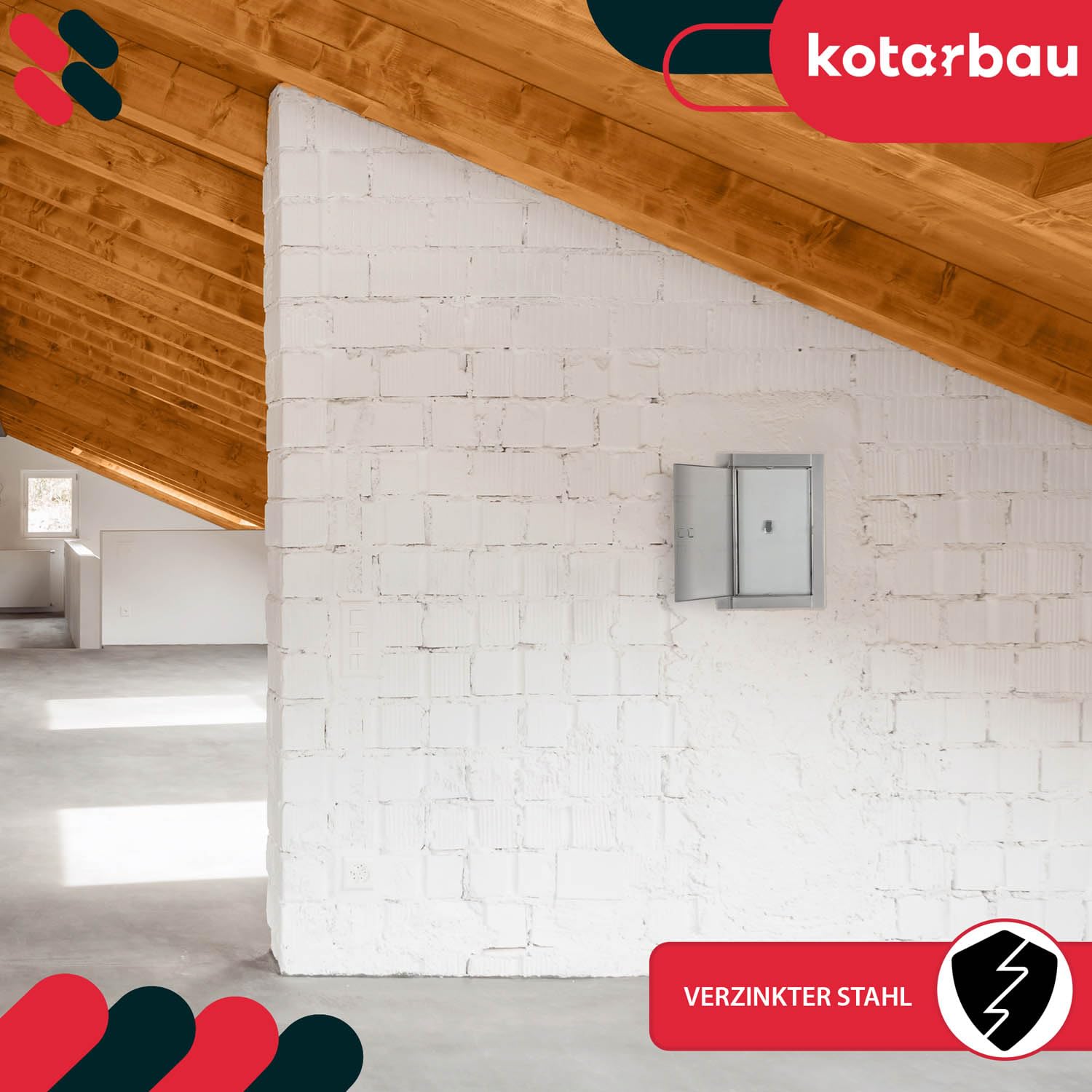 KOTARBAU® - Porta per camino, 14 x 21 cm, in acciaio inox, per ispezione e manutenzione