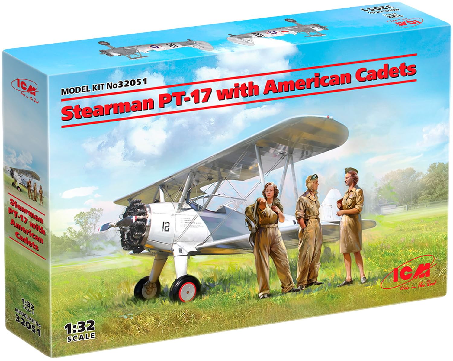 ICM 1:32 - Stearman PT-17 with American Cadets