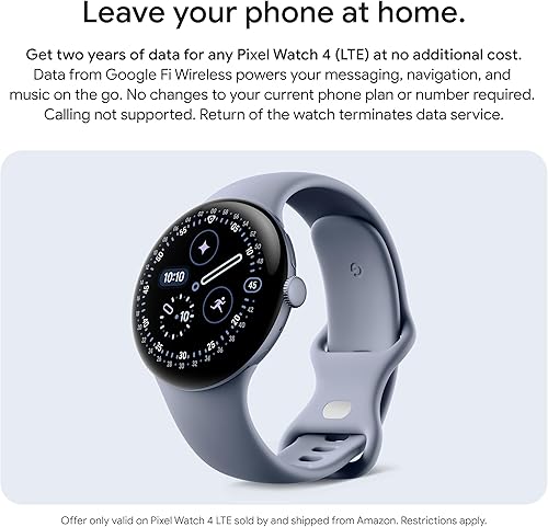 Miniatura 5 de Google Pixel Watch 4 (41mm) - Reloj inteligente Android con monitor de frecuencia cardíaca y seguimiento del sueño - Batería de 30 horas - Banda de