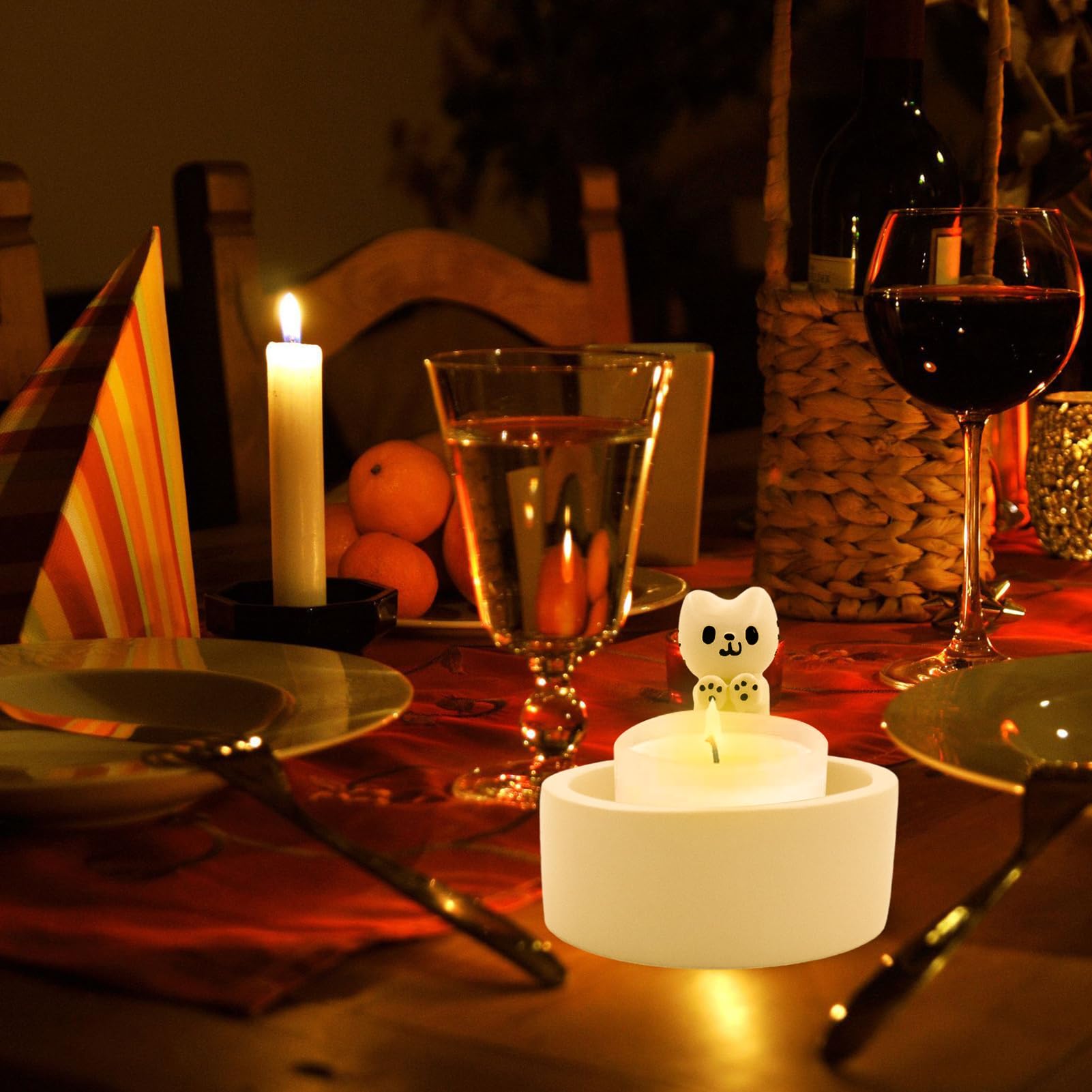Kandelaar voor dinerkaars kolenkit - Knap SFeertje Kandelaar voor dinerkaars kolenkit - Knap SFeertje