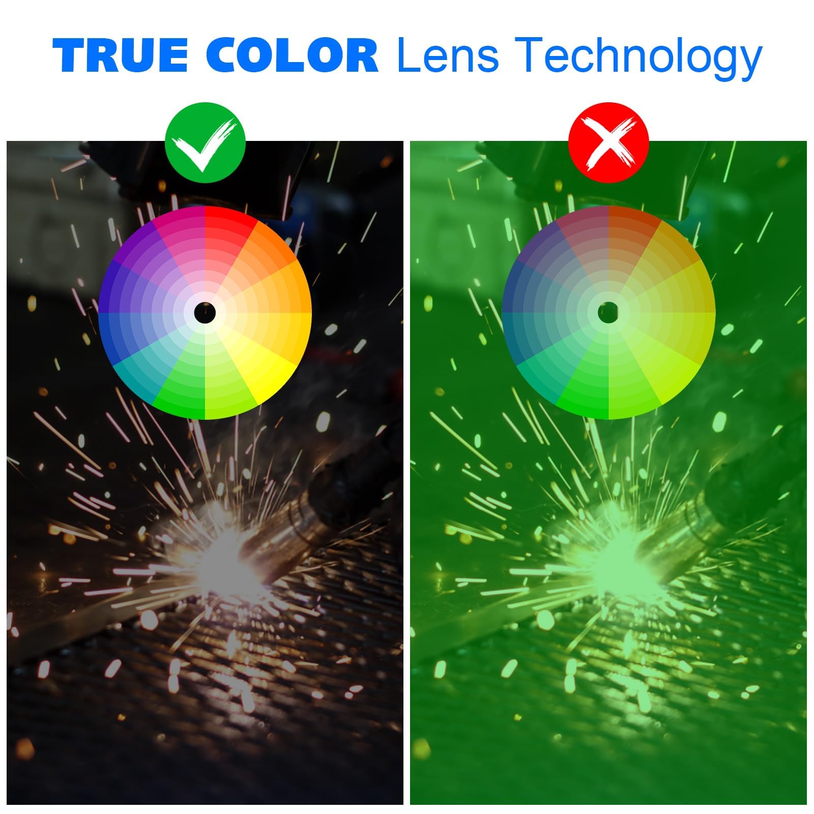 Casco de soldadura, ultraligero, solar, totalmente automático, oscurecimiento, gran campo de visión, máscara de soldadura, protección profesional para TIG MIG ARC (flash)