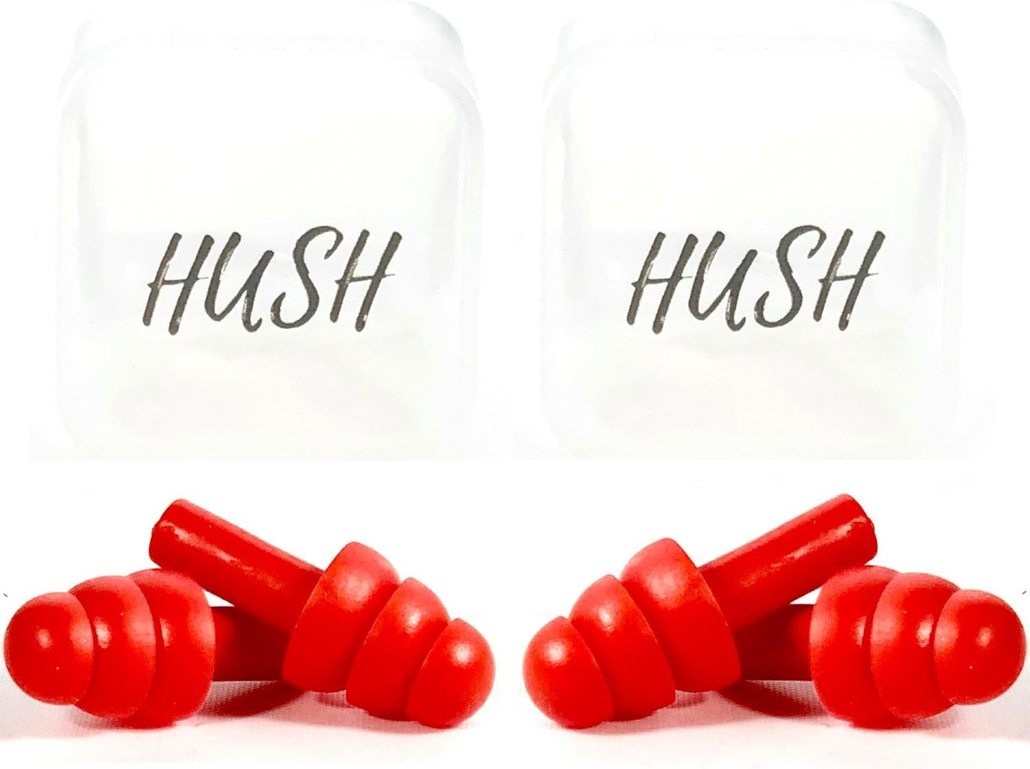 Hush Ear Plugs for Sleeping (2 Pair) Reusable Earplugs