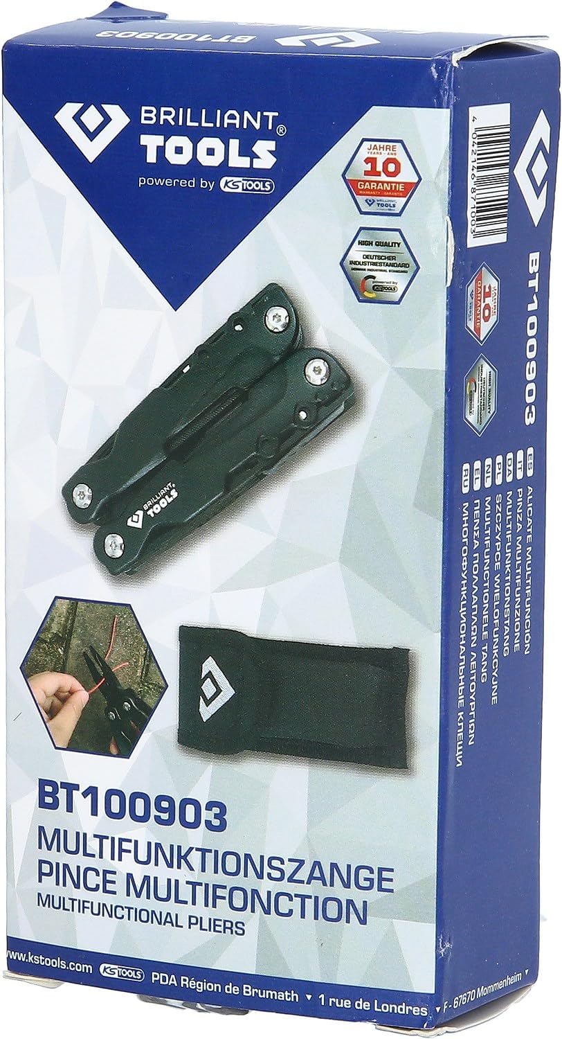 BRLLIANT TOOLS Brilliant BT100903 Multifunctional Pliers Powered by KS Tools