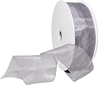 Vista 80 de Morex Ribbon 91803/100-609 Cinta de nailon Organdy, 5/8 pulgadas por 100 yardas, color rojo