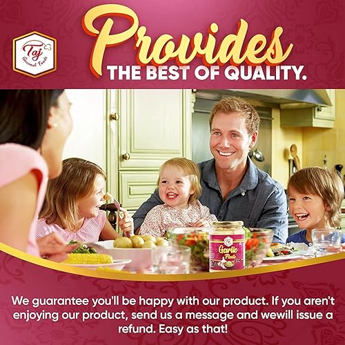 Miniatura 6 de TAJ Puré de ajo  Puré de ajo fresco para cocinar  10.58 oz (10.5 onzas)