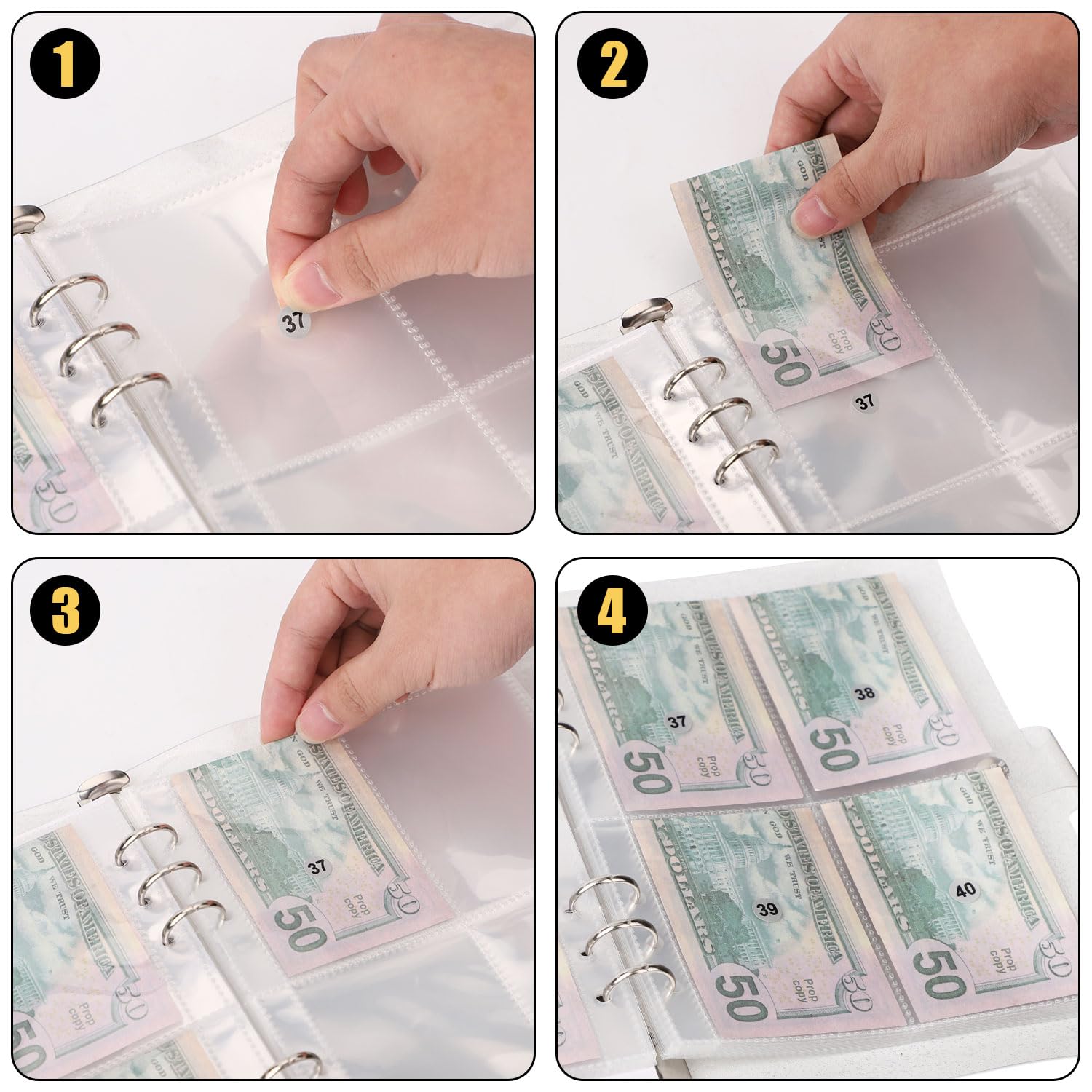 ZUYIST 100 envelopen-challenge-binders, budgetplanner