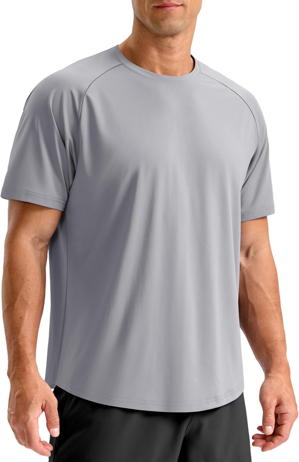 Soothfeel Mens Workout Shirts Quick Dry Athletic Running T-Shirts Short Sleeve Cooling Moisture Wicking Gym Active Tee Tops